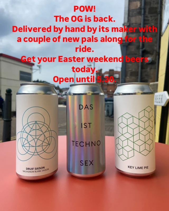 Just dropped off by @upfrontbrewing on route to a well earned family Easter weekend in Mull. Cheers Jake. Have a great weekend 😎☀️☔️🏖️🛳️ #lovebeer #holidaybeer #obanbeer